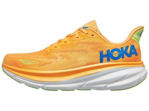 HOKA Clifton 9 Men's Shoes Solar Flare/Lettuce