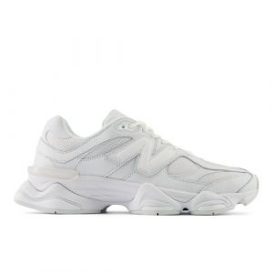 New Balance Unisex 9060 in White Leather