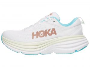 HOKA Bondi 8 Women's Shoes Frost/Rose Gold