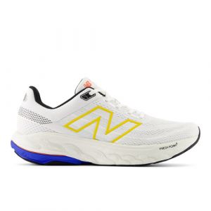 New Balance Men's Fresh Foam X 860v14 in White/Blue/Orange Synthetic, size 11