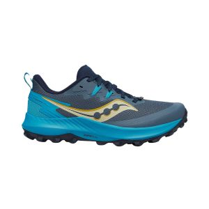 Saucony Peregrine 14 Navy Blue Brown AW24 Women's Shoes