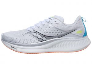 Saucony Ride 17 Men's Shoes White/Vizi