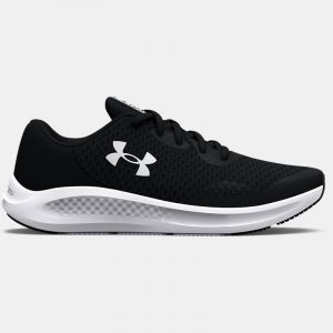 Boys' Grade School  Under Armour  Charged Pursuit 3 Running Shoes Black / Black / White 5.5