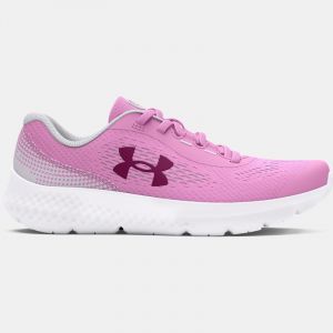 Girls' Pre-School  Under Armour  Rogue 4 AL Running Shoes Stellar Pink / White / Purple Gemini 12.5