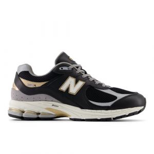 New Balance Men's 2002R in Black/White/Brown Leather