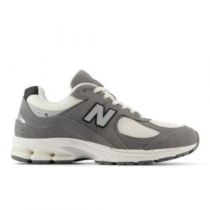 New Balance Men's 2002R in Grey/Black/White Suede/Mesh