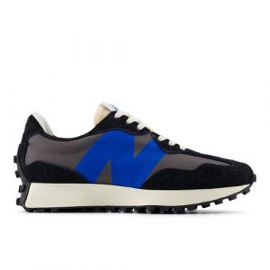 New Balance Unisex 327 in Black/Red Suede/Mesh