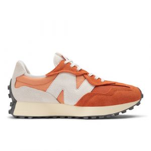 New Balance Unisex 327 in Orange/Brown Suede/Mesh