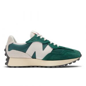 New Balance Unisex 327 in Green Suede/Mesh