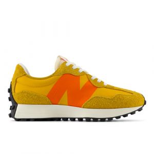 New Balance Unisex 327 in Brown/Yellow Suede/Mesh