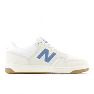 New Balance Men's 480 in White/Blue Suede/Mesh