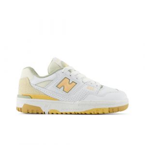 New Balance Kids' 550 in White/Orange Synthetic