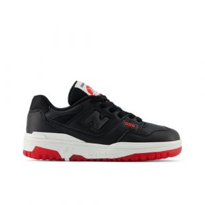 New Balance Kids' 550 in Black/Red Synthetic