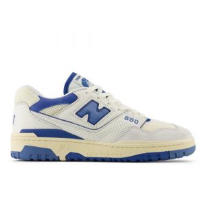 New Balance Unisex 550 in White/Blue Leather