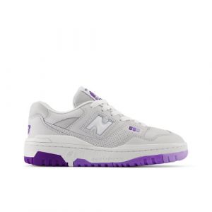 New Balance Kids' 550 in Grey/Purple Synthetic