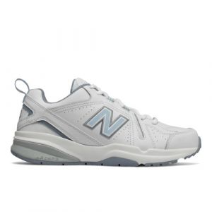 New Balance Women's WX608V5 in White/Blue Leather