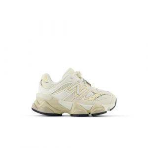 New Balance Infants' 9060 in White/Beige Synthetic