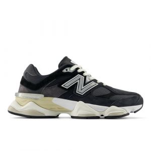 New Balance Unisex 9060 in Black/Grey Suede/Mesh