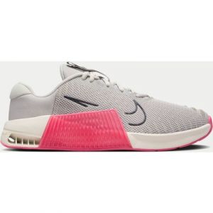 Nike Women's Metcon 9 Training Shoes - Light Iron Ore/Light Orewood Brown/Khaki/Aster Pink - UK 8 - Grey