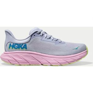 HOKA Women's Arahi 7 Road Running Shoes - Gull/Pink Twilight - UK 8 - Blue