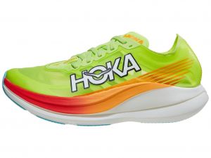 HOKA Rocket X 2 Unisex Shoes Lettuce/Solar Flare