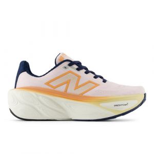 New Balance Women's Fresh Foam X More v5 in Pink/Brown/Beige Synthetic, size 4.5 Narrow