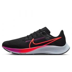 NIKE Air Zoom Pegasus 38 Men's Trainers Sneakers Training Shoes CW7356 (Black/Flash Crimson-Off Noir 011) UK10 (EU45)