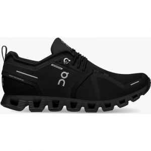 ON Running Women's Waterproof Cloud 5 Trainers - Black/Lunar - Size: UK 8