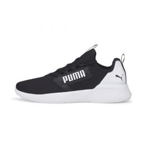 PUMA Retaliate Block Running Shoe Men's Puma Black Puma White 10 UK