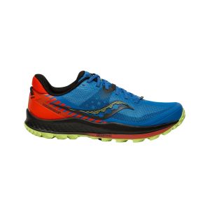 Saucony Peregrine 11 Shoes Blue Red