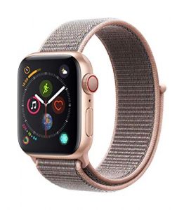 Apple Watch Series 4 40mm (GPS + Cellular) - Gold Aluminium Case with Pink Sand Sport Loop (Renewed)