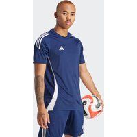 adidas Tiro 24 Short Sleeve Football Shirt - Team Navy Blue/White / Large