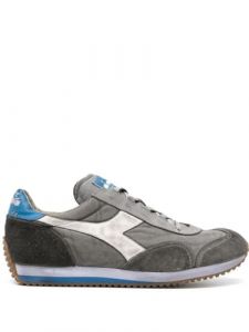 Diadora Heritage Equipe H Dirty Stone Wash Evo Unisex Trainers Colour Grey Winter Sky