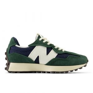 New Balance Unisex 327 in Green/Grey Suede/Mesh