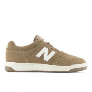 New Balance Unisex 480 in Brown/White Leather