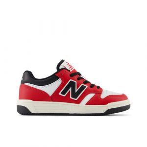 New Balance Kids' 480 in Red/White Synthetic