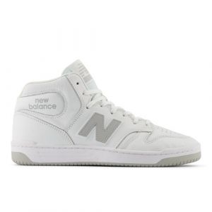 New Balance Men's NB Numeric 480 High in White/Grey Leather