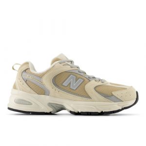 New Balance Unisex 530 in Beige/Grey Suede/Mesh, size 10.5