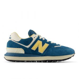 New Balance Men's 574 LEGACY in Blue/Yellow Leather