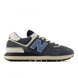 New Balance Men's 574 LEGACY in Black/Blue Leather