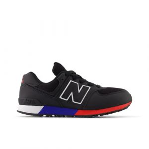 New Balance Kids' 574 in Black/White Synthetic