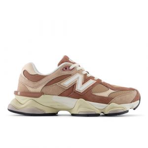 New Balance Unisex 9060 in Brown/Pink Suede/Mesh