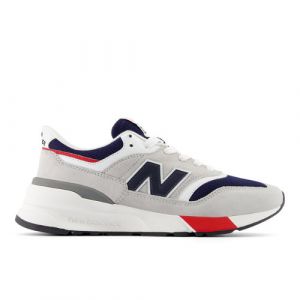 New Balance Unisex 997R in Grey/Blue Suede/Mesh, size 7.5