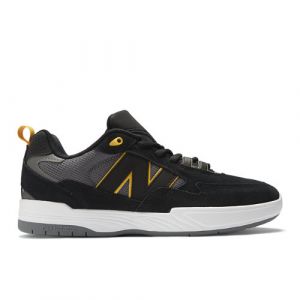 New Balance Men's NB Numeric Tiago Lemos 808 in Black/Yellow Suede/Mesh, size 9.5