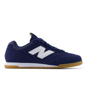 New Balance Unisex RC42 in Blue/Black Suede/Mesh, size 9