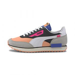 PUMA Future Rider Play On Sneakers PBlack-Fizzy Orange-Highrise 4.5