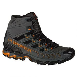 La Sportiva Men's Ultra Raptor Ii Mid Gtx Carbon/Hawaiian Sun Hiking Shoes