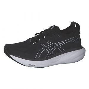 ASICS Gel Nimbus 25 Mens Running Shoes Black/Silver 11.5 (47)