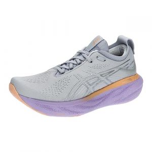 ASICS Nimbus 25 Road Running Shoe for Woman Grey Purple 6.5 UK