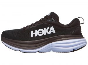 HOKA Bondi 8 Wide Men's Shoes Black/ White